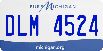 MI license plate DLM4524