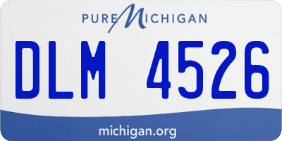 MI license plate DLM4526