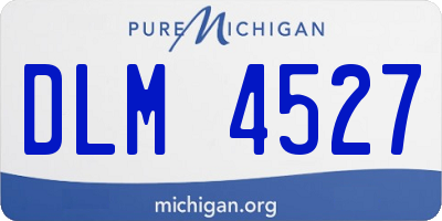 MI license plate DLM4527