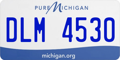 MI license plate DLM4530