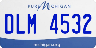 MI license plate DLM4532