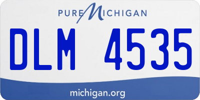 MI license plate DLM4535