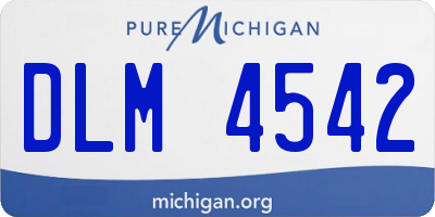 MI license plate DLM4542