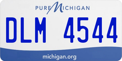MI license plate DLM4544