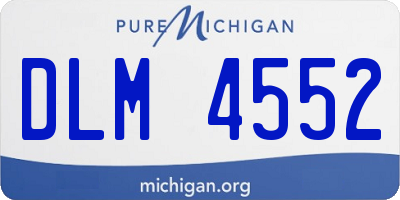 MI license plate DLM4552