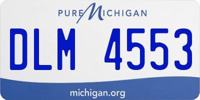 MI license plate DLM4553