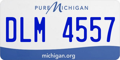 MI license plate DLM4557