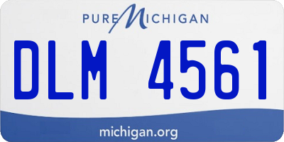 MI license plate DLM4561