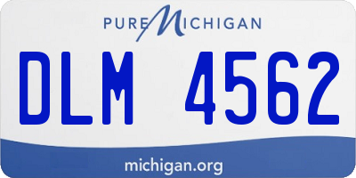 MI license plate DLM4562