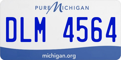 MI license plate DLM4564