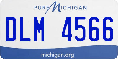 MI license plate DLM4566
