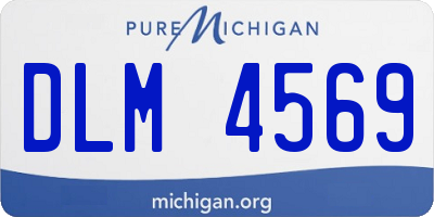 MI license plate DLM4569