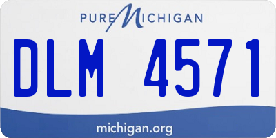 MI license plate DLM4571