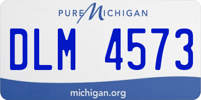 MI license plate DLM4573
