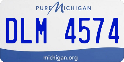MI license plate DLM4574