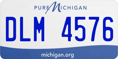 MI license plate DLM4576