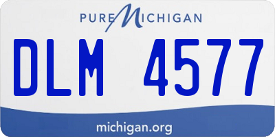 MI license plate DLM4577