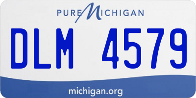 MI license plate DLM4579