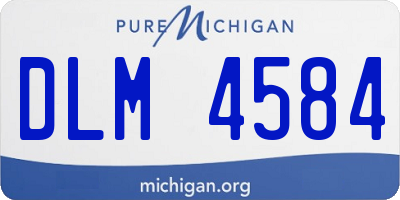 MI license plate DLM4584