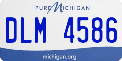 MI license plate DLM4586
