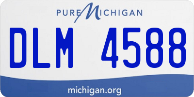 MI license plate DLM4588