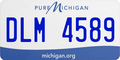 MI license plate DLM4589