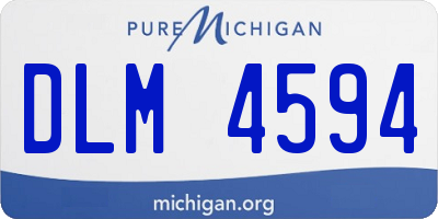 MI license plate DLM4594