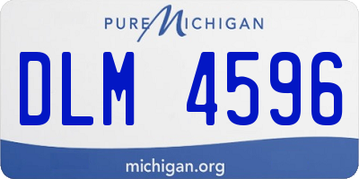 MI license plate DLM4596