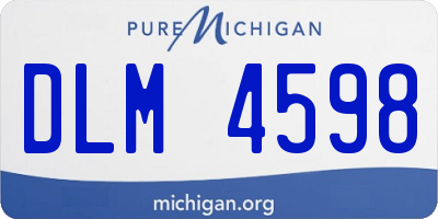 MI license plate DLM4598