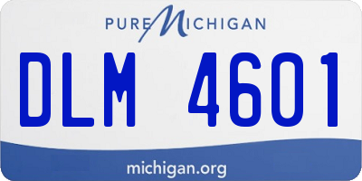 MI license plate DLM4601