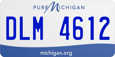 MI license plate DLM4612
