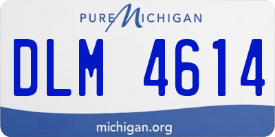 MI license plate DLM4614