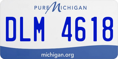 MI license plate DLM4618
