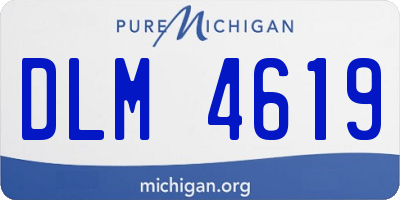 MI license plate DLM4619