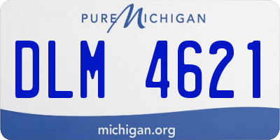 MI license plate DLM4621