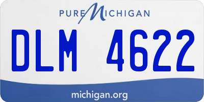 MI license plate DLM4622