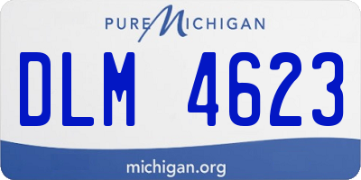 MI license plate DLM4623