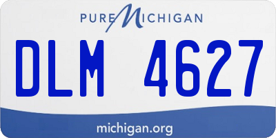 MI license plate DLM4627