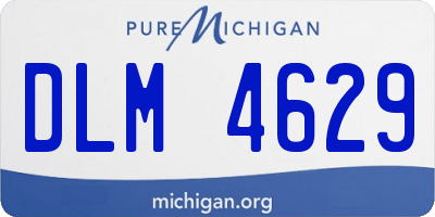 MI license plate DLM4629