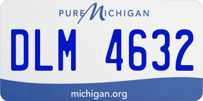 MI license plate DLM4632