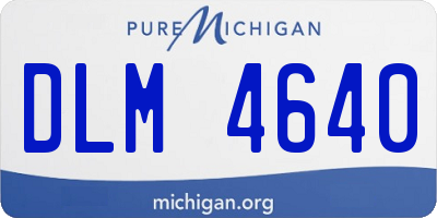 MI license plate DLM4640