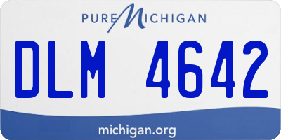 MI license plate DLM4642