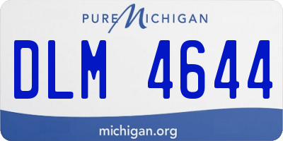 MI license plate DLM4644