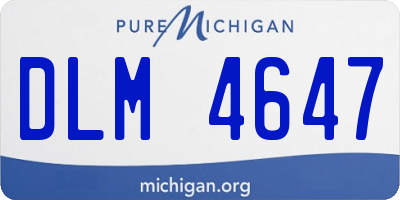 MI license plate DLM4647