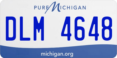 MI license plate DLM4648