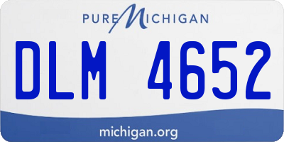 MI license plate DLM4652