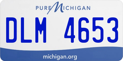MI license plate DLM4653