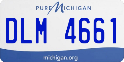 MI license plate DLM4661