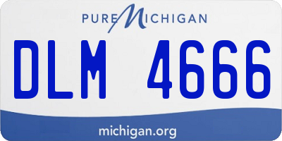MI license plate DLM4666