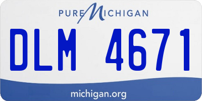 MI license plate DLM4671